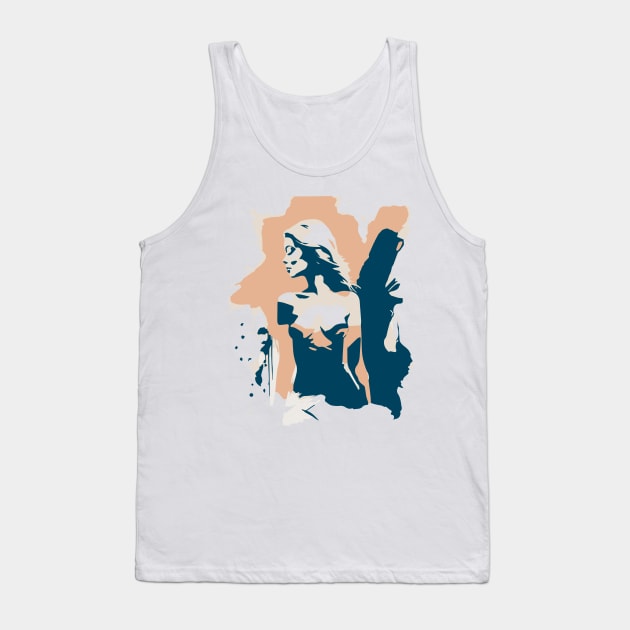 woman fashion Tank Top by lkn